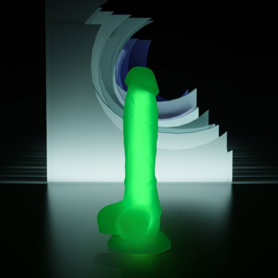 Фаллос Glow Beyond, зеленый