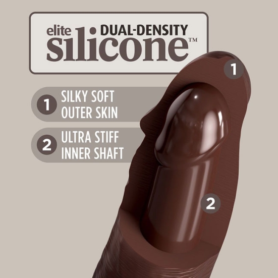 Фаллос King Cock 8&quot; Silicone Dual Density