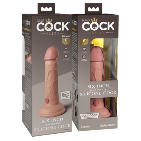 Фаллос King Cock 6" Silicone Dual Density