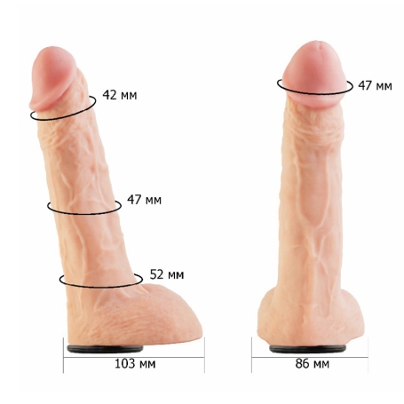 Фаллос-насадка Unicock 9", Lovetoy