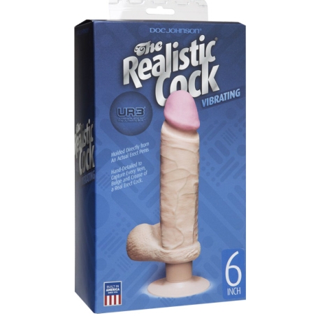 Фаллос-вибратор Realistic Cock 6" Ultraskyn