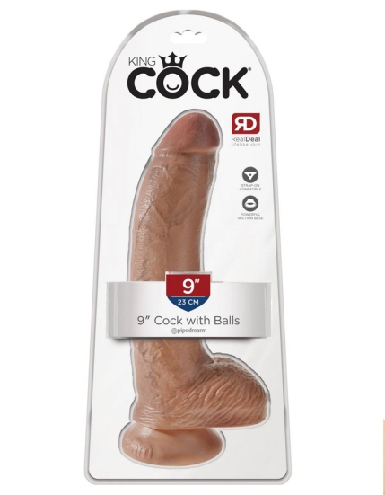Фаллос King Cock 9&quot; with Balls, Pipedream