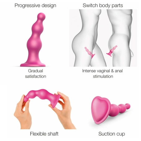 Фаллостимулятор Strap-On-Me Dildo Plug Beads