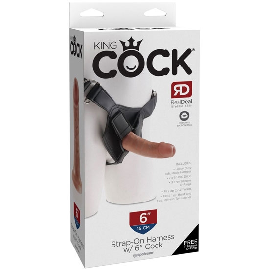 Страпон Pipedream - King Cock Harness 6&quot;